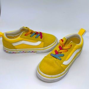 Rainbow Vans toddler 9c